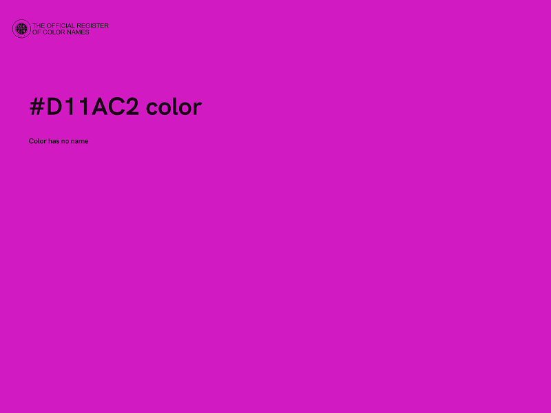 #D11AC2 color image