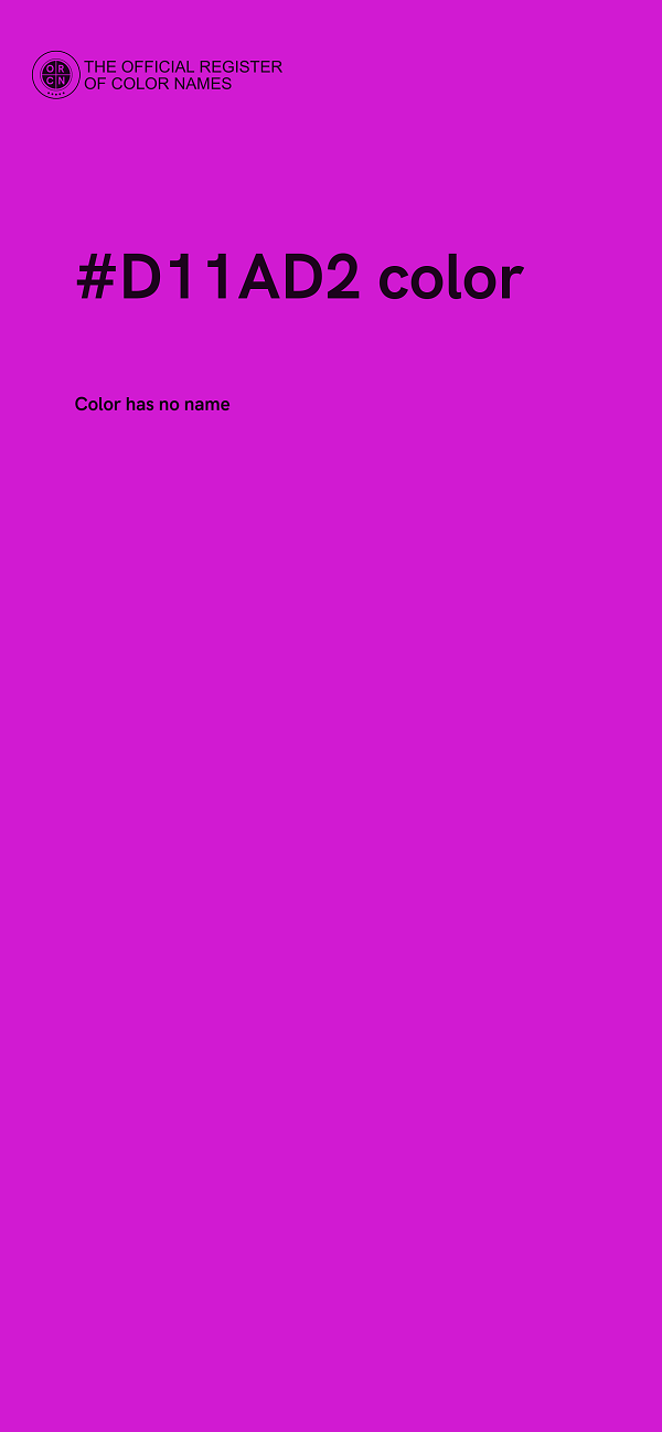 #D11AD2 color image