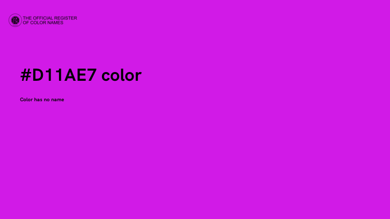 #D11AE7 color image