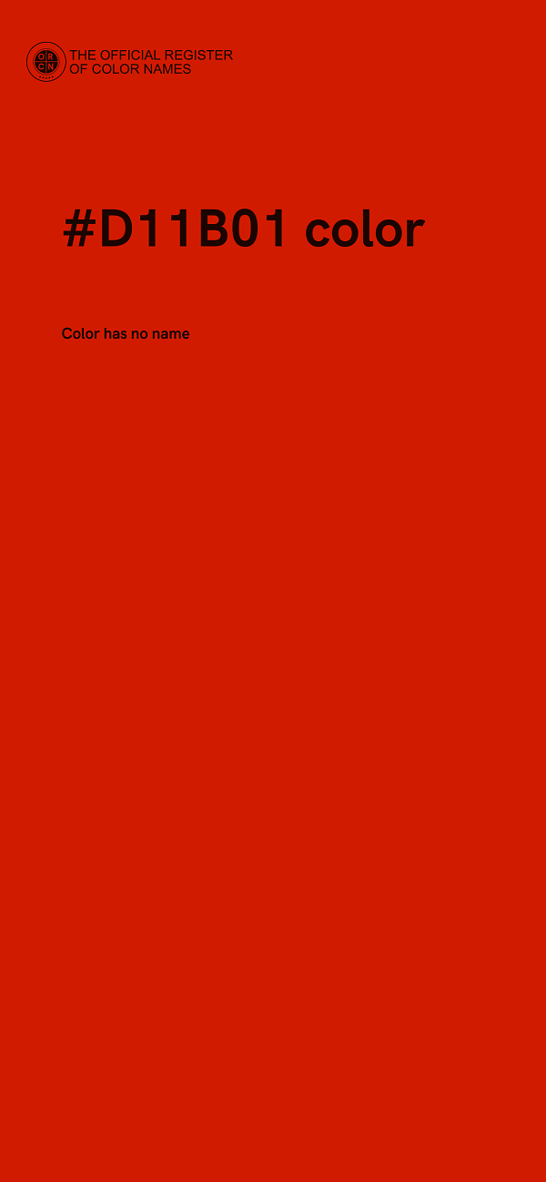 #D11B01 color image