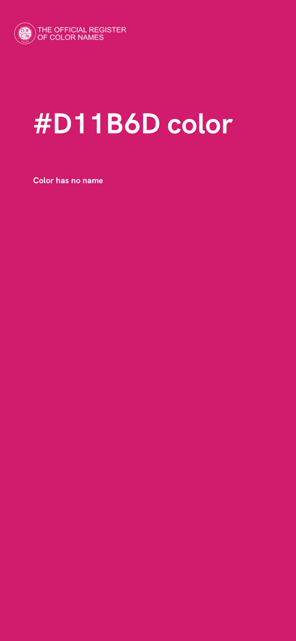 #D11B6D color image
