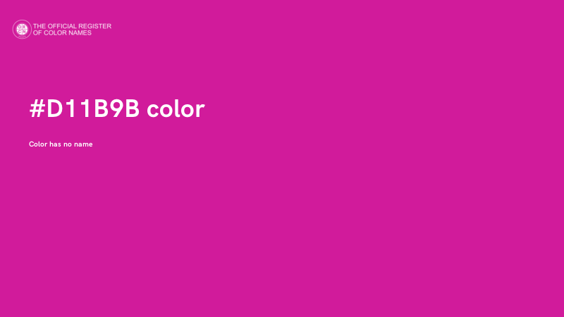 #D11B9B color image