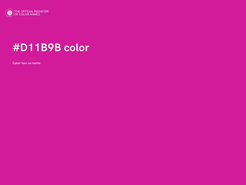 #D11B9B color image