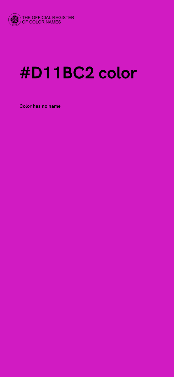 #D11BC2 color image