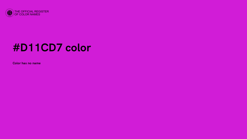 #D11CD7 color image