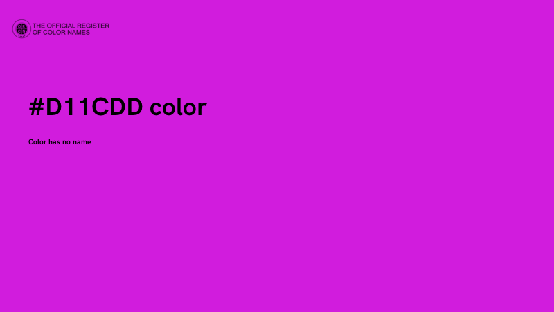 #D11CDD color image
