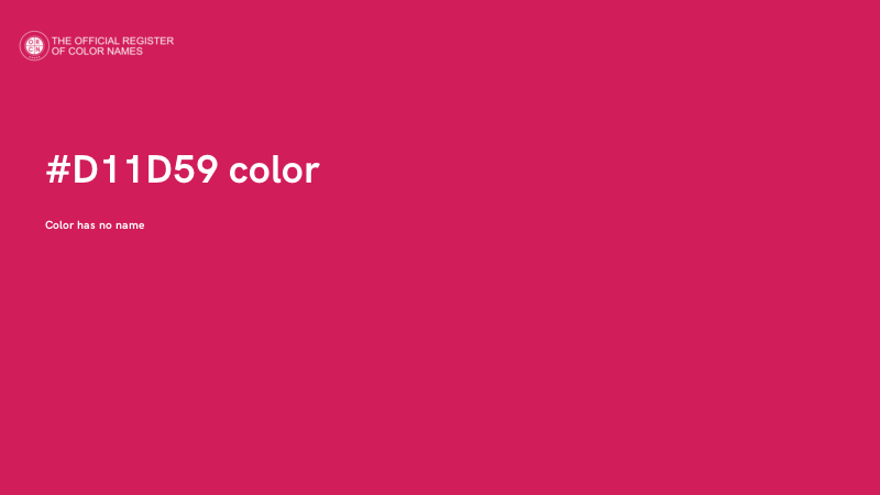 #D11D59 color image