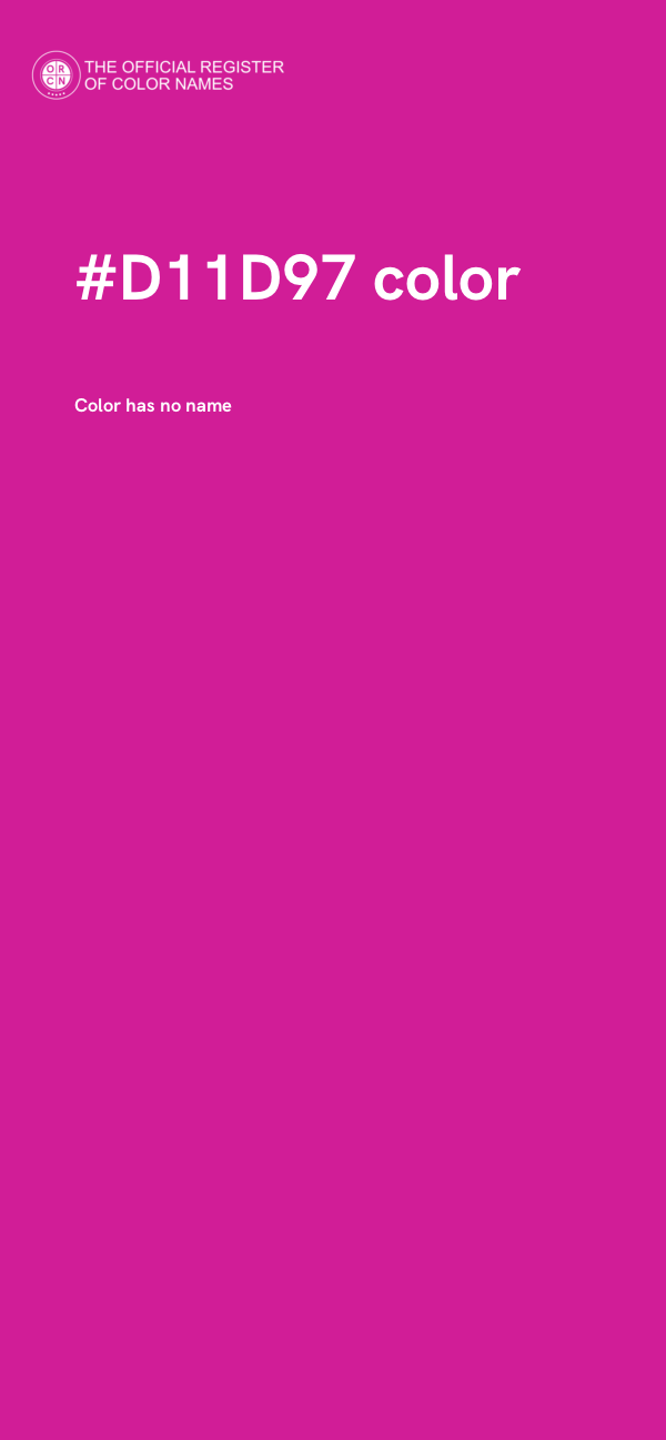 #D11D97 color image