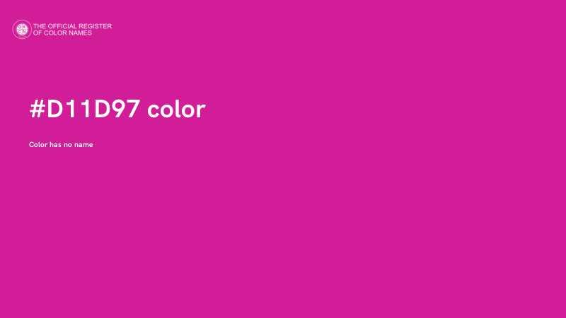 #D11D97 color image