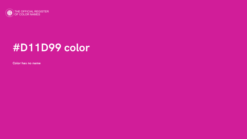 #D11D99 color image