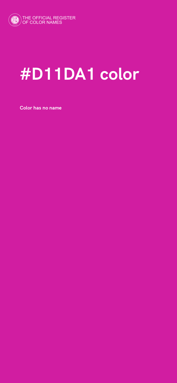 #D11DA1 color image
