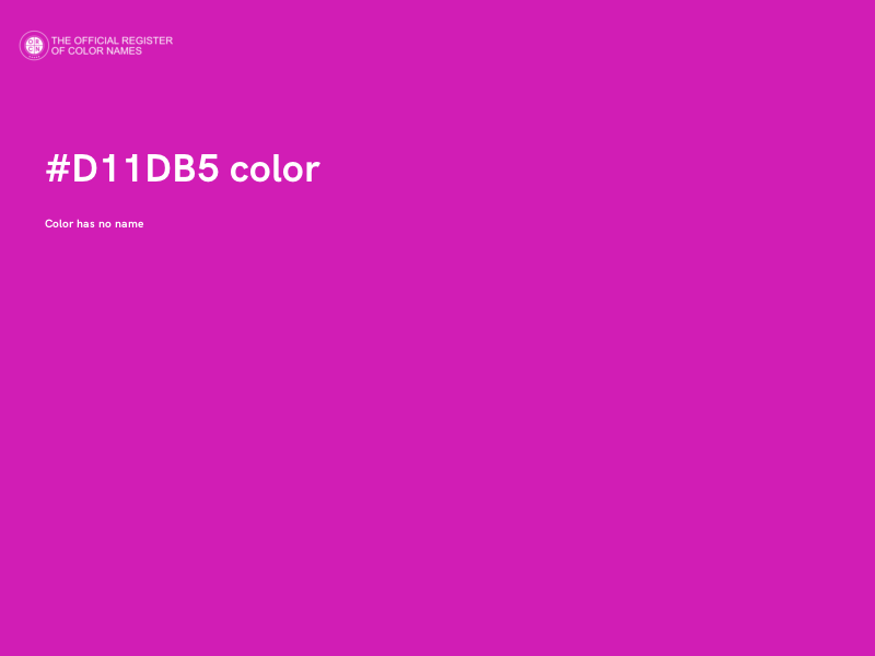#D11DB5 color image