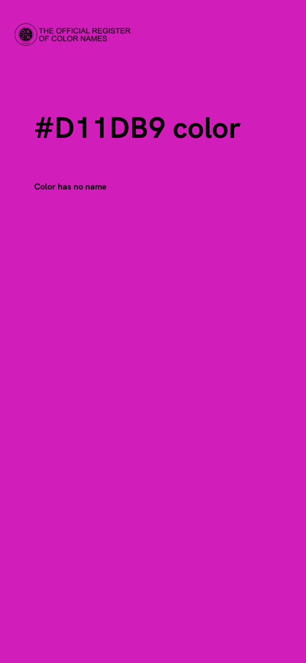 #D11DB9 color image