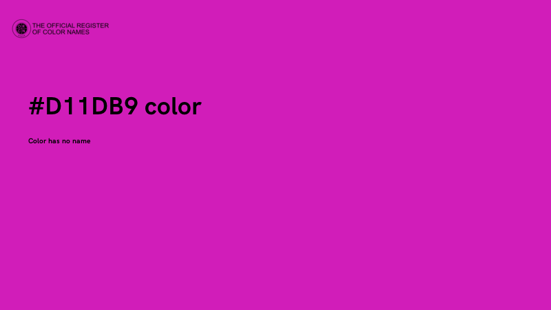 #D11DB9 color image