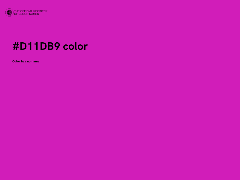 #D11DB9 color image