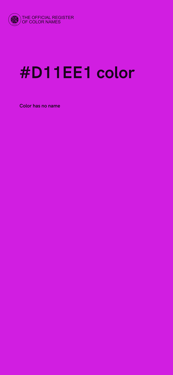 #D11EE1 color image
