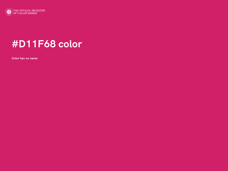 #D11F68 color image