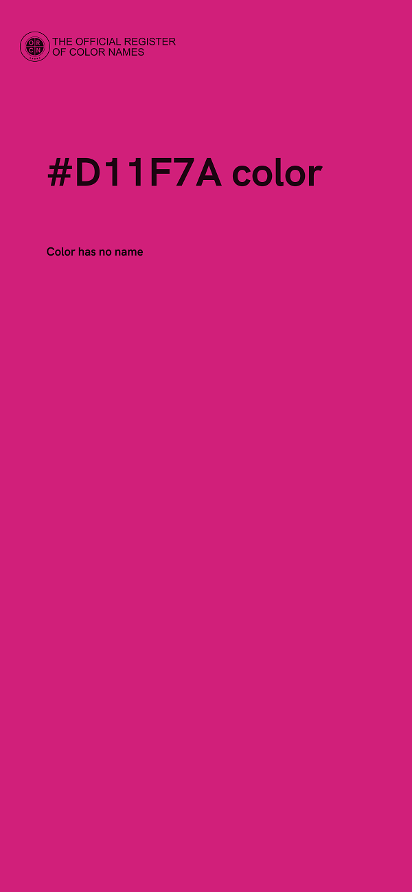 #D11F7A color image