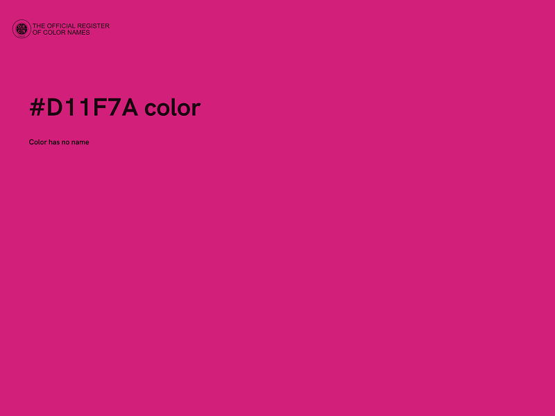 #D11F7A color image