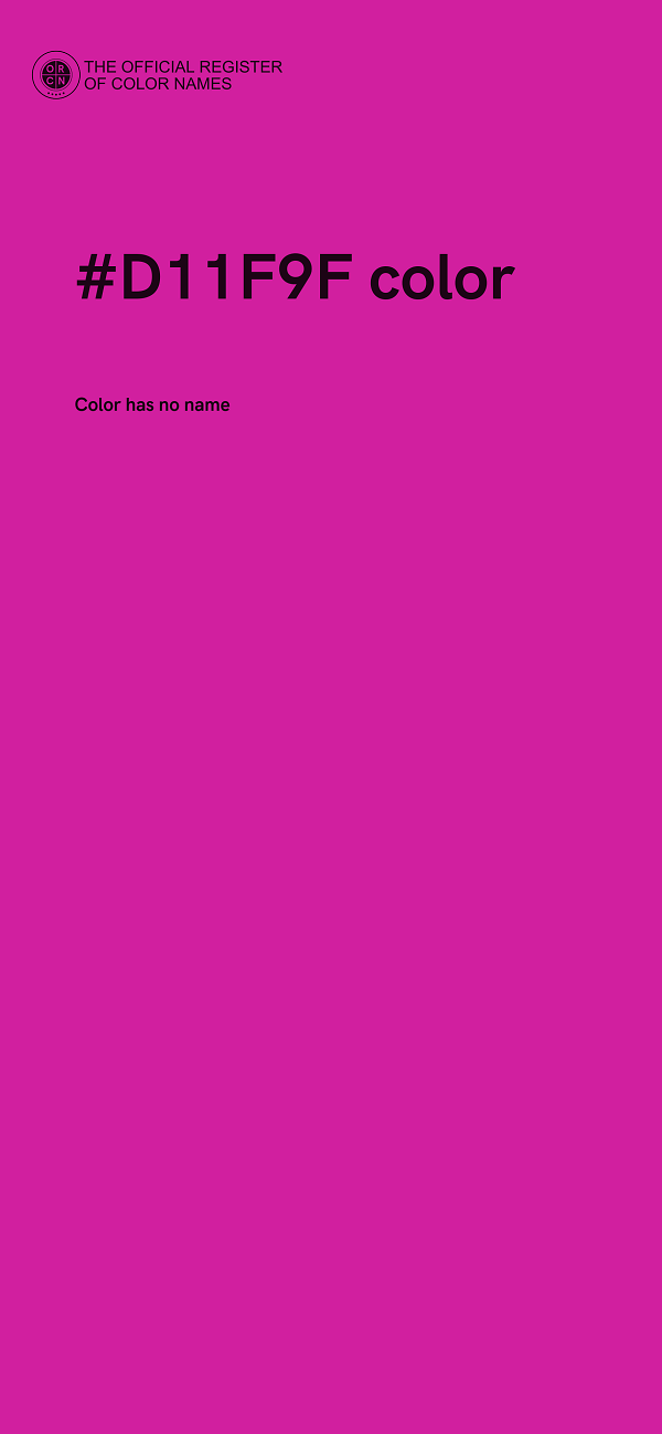 #D11F9F color image
