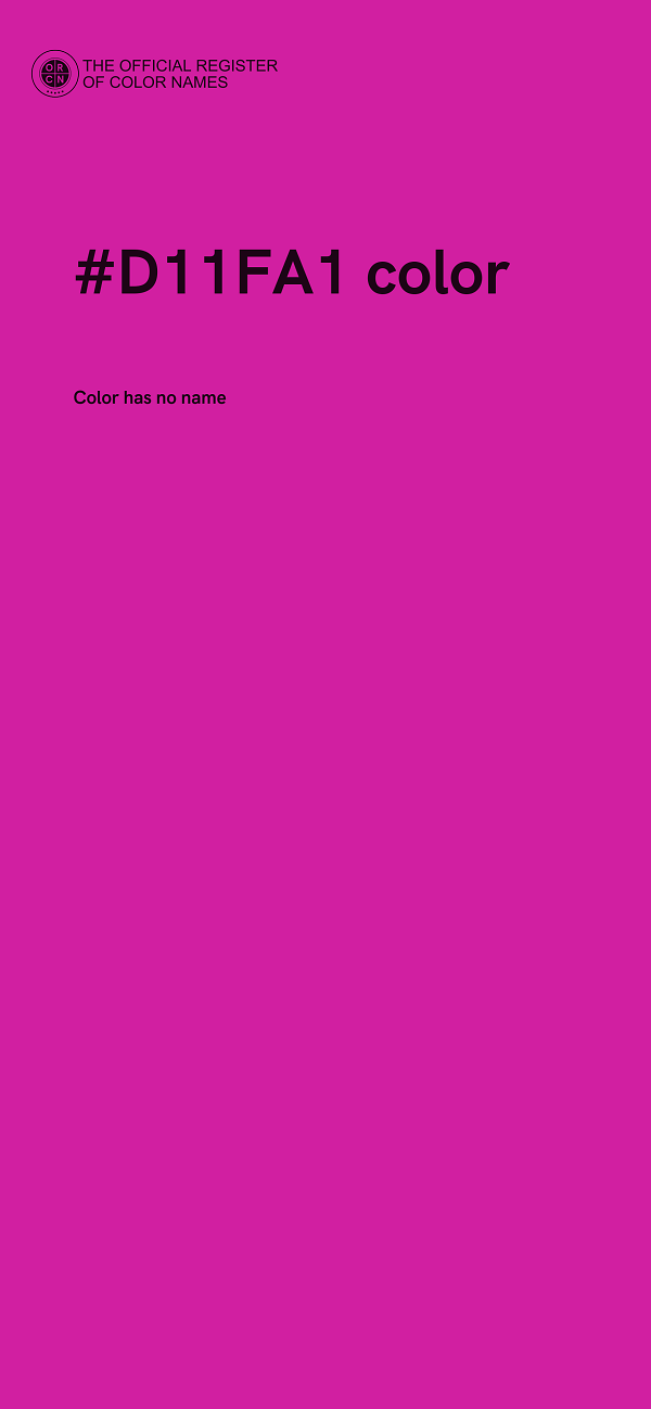 #D11FA1 color image