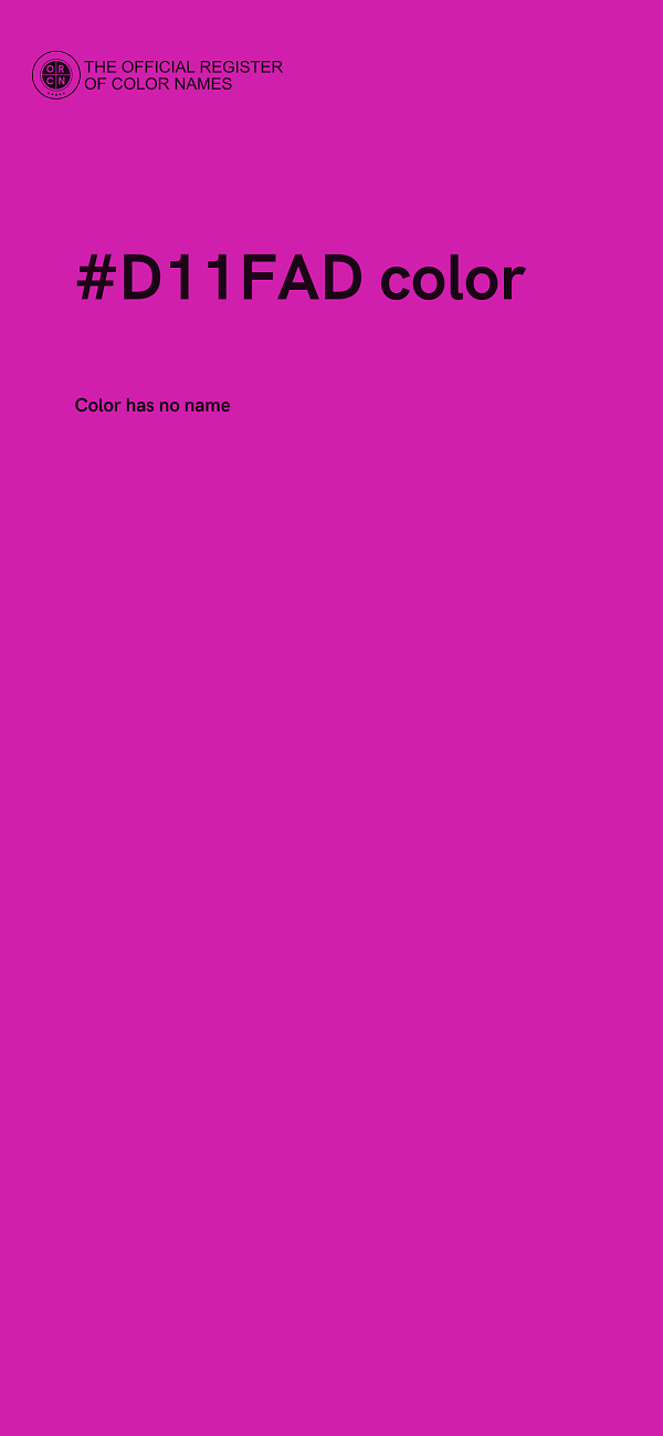 #D11FAD color image