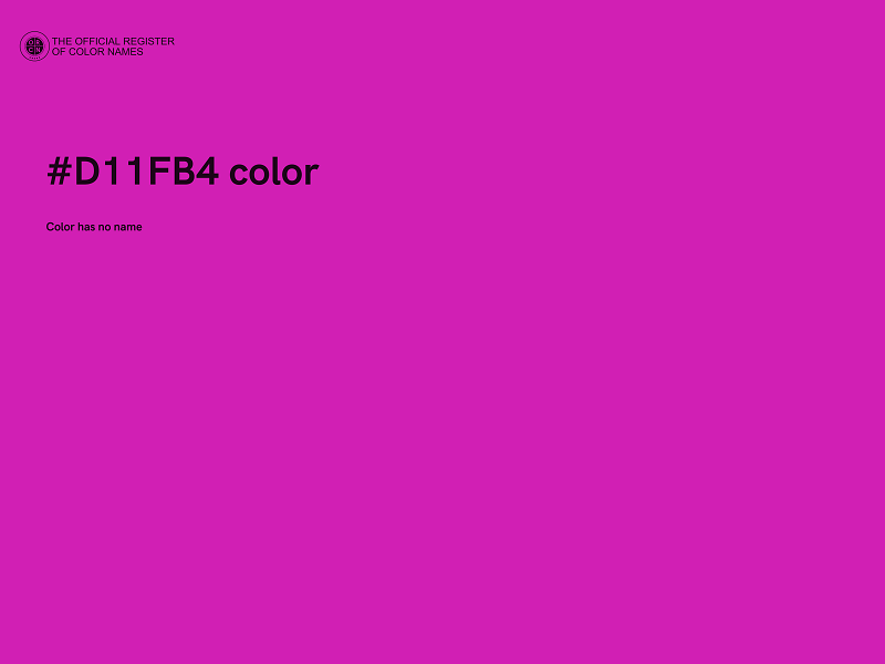 #D11FB4 color image