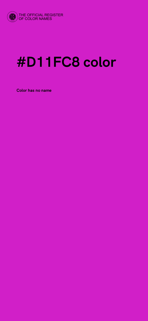 #D11FC8 color image