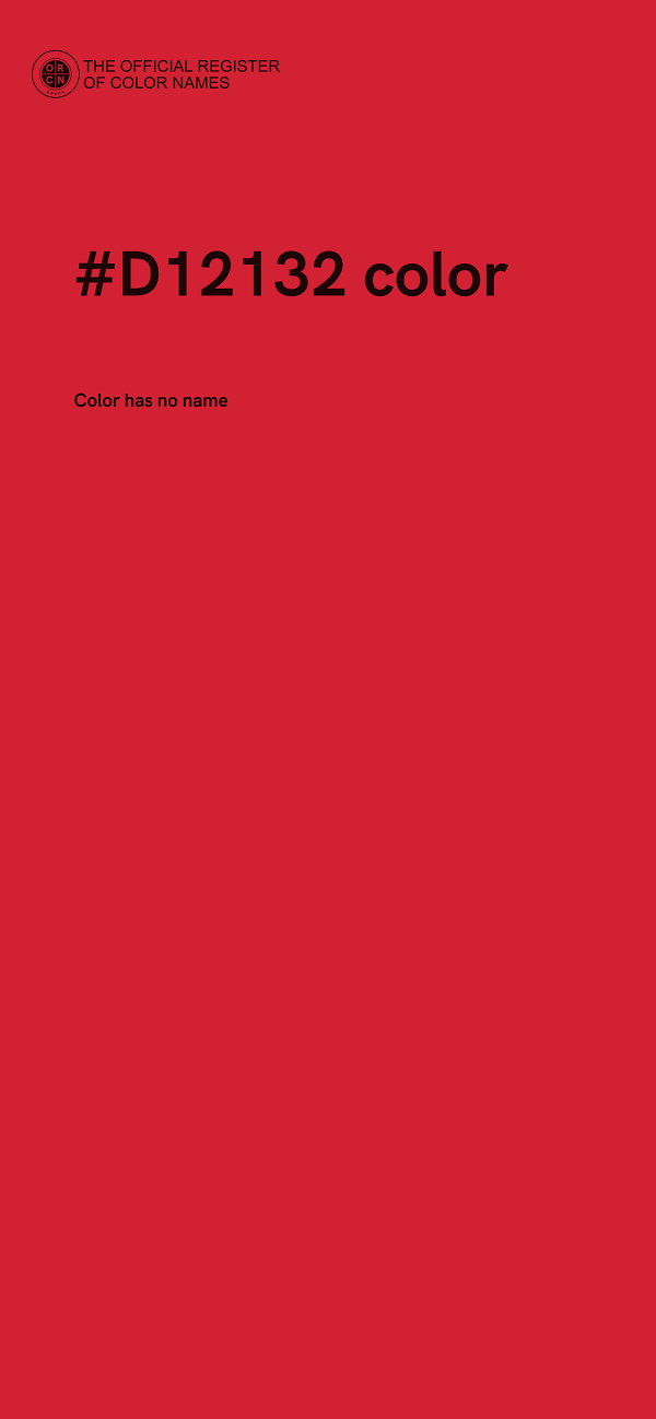 #D12132 color image