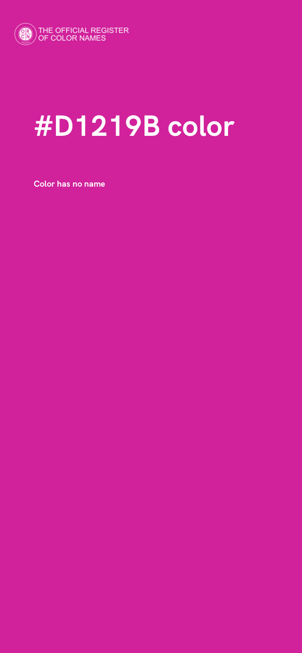 #D1219B color image