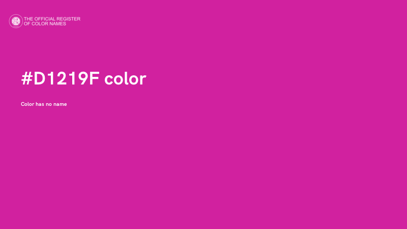 #D1219F color image