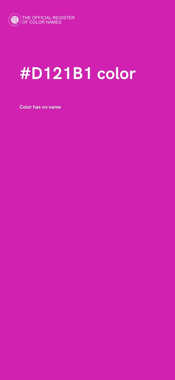#D121B1 color image
