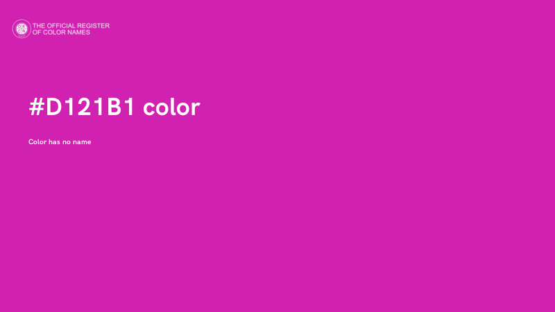 #D121B1 color image