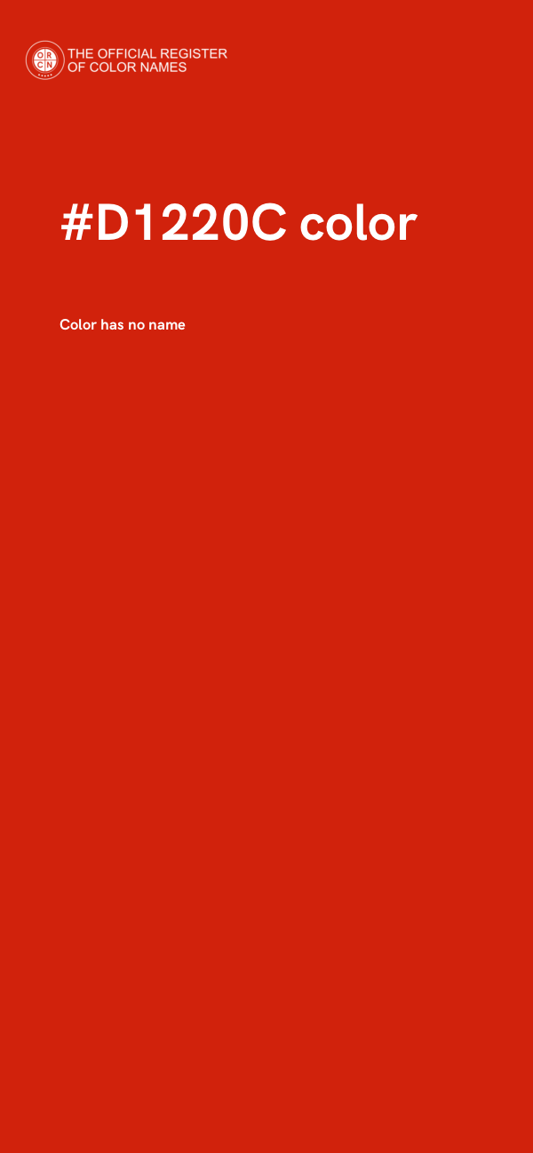 #D1220C color image