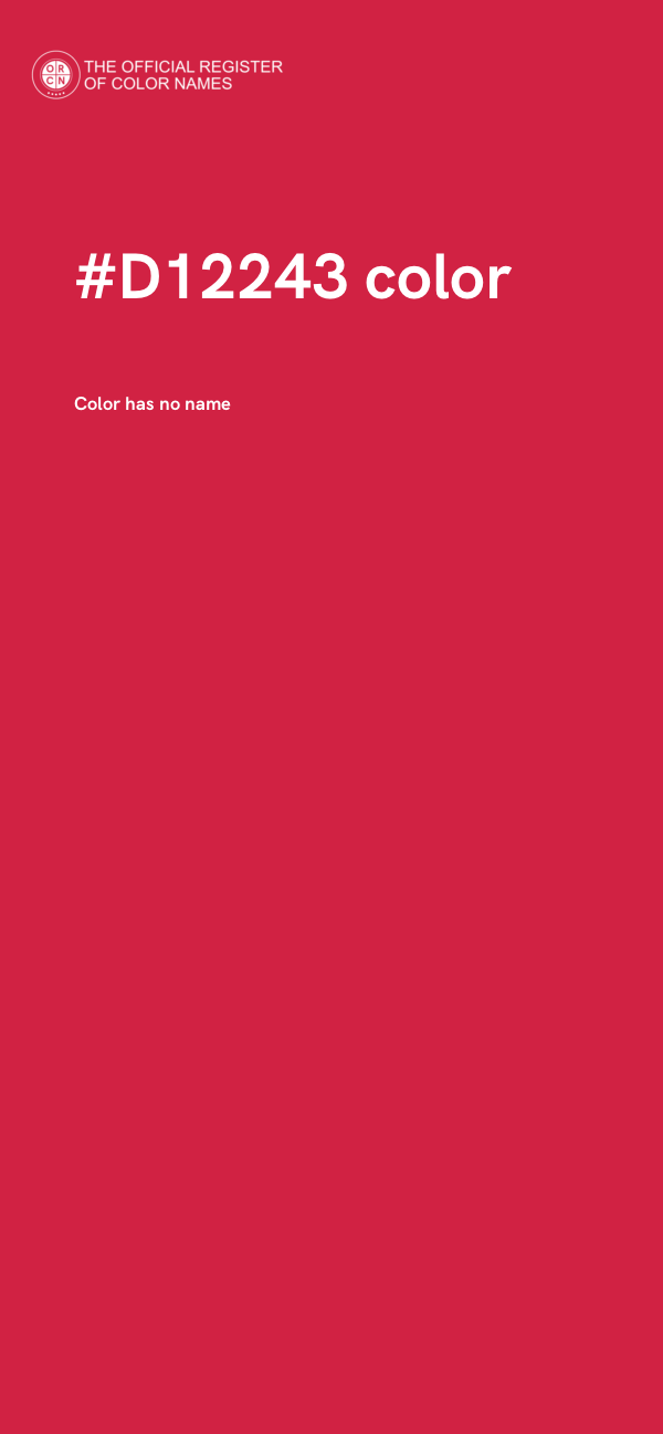 #D12243 color image
