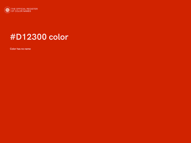 #D12300 color image