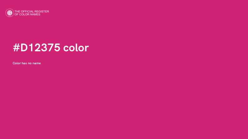 #D12375 color image