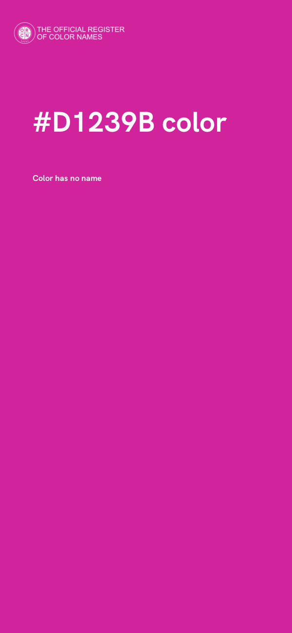 #D1239B color image