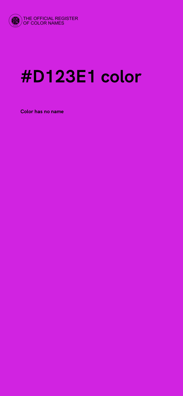 #D123E1 color image