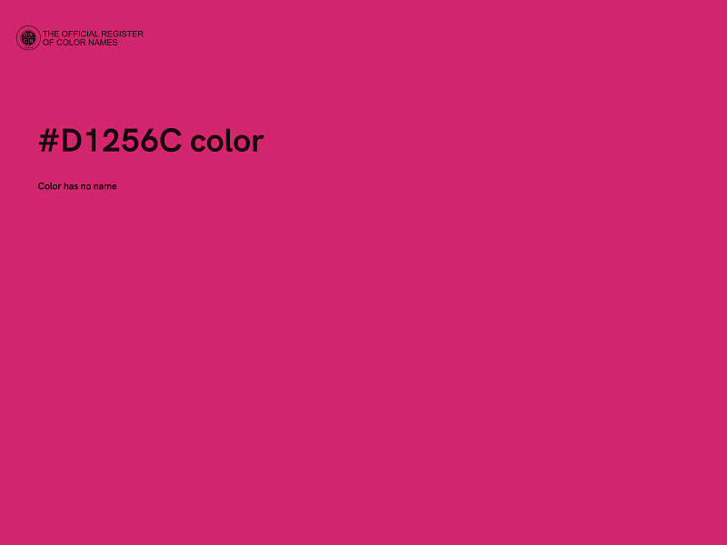 #D1256C color image