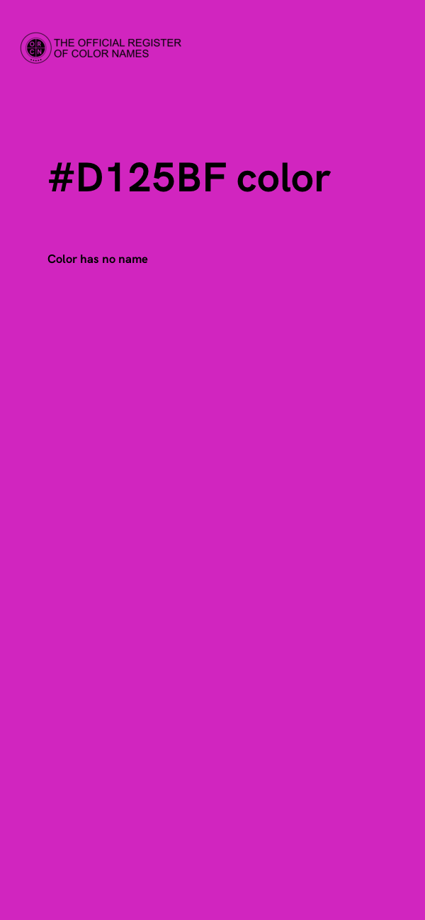 #D125BF color image