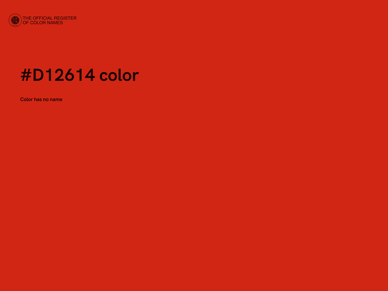 #D12614 color image