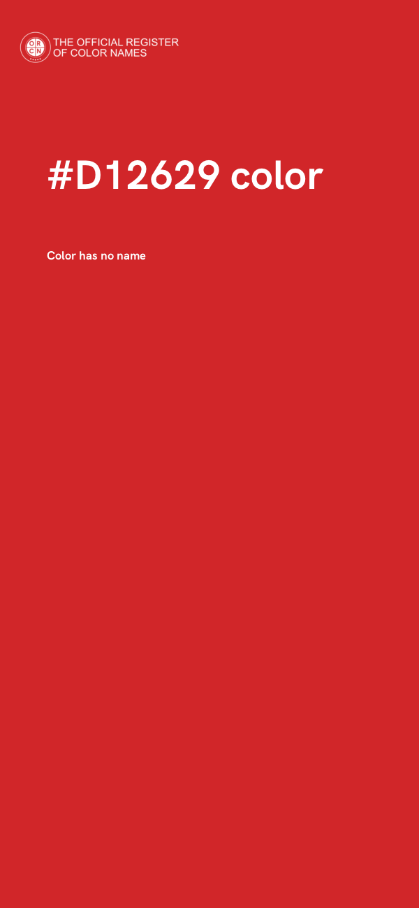 #D12629 color image