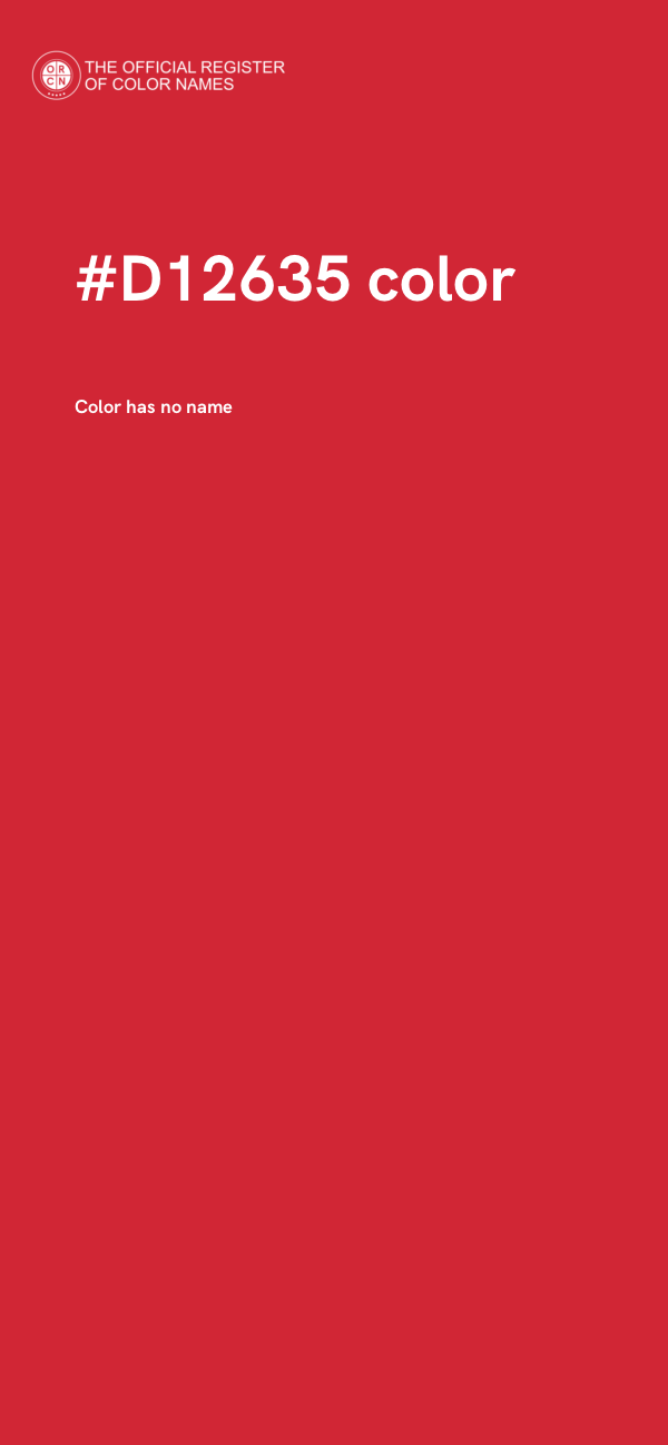 #D12635 color image