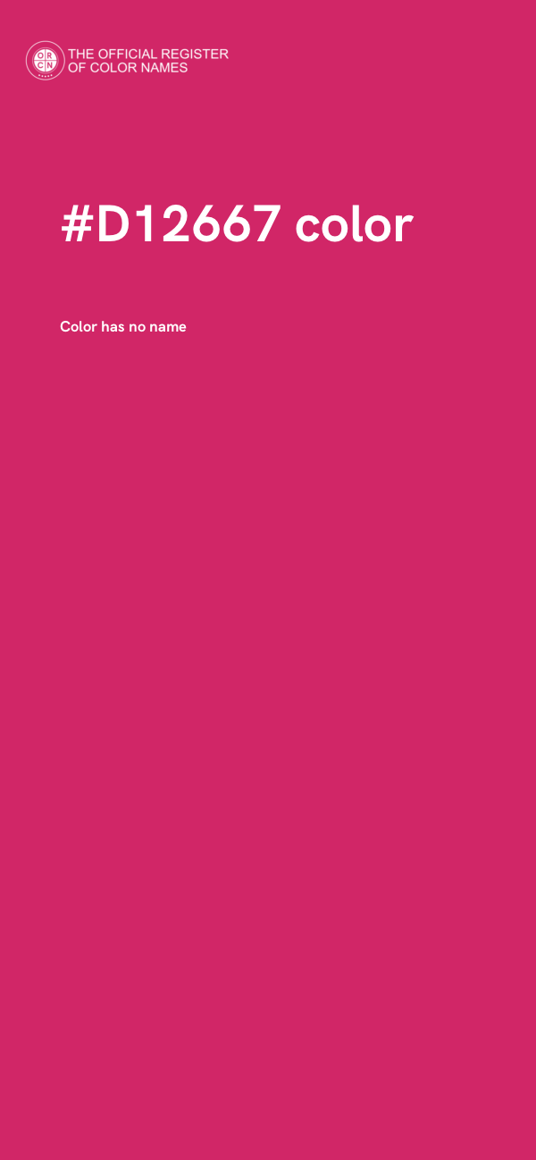 #D12667 color image