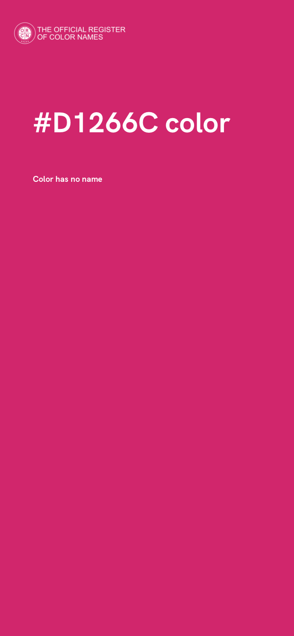 #D1266C color image