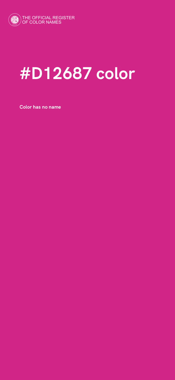 #D12687 color image