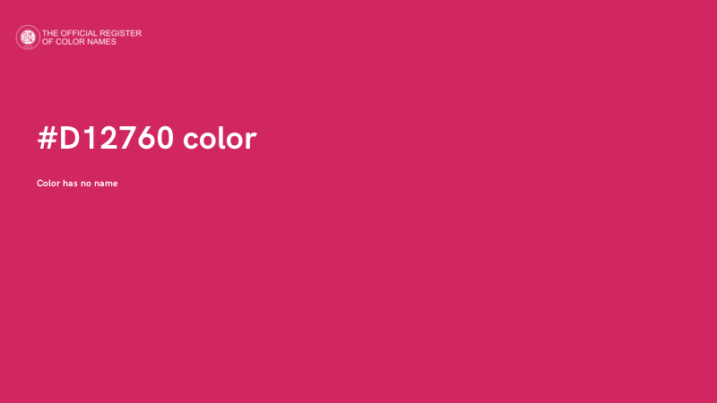 #D12760 color image