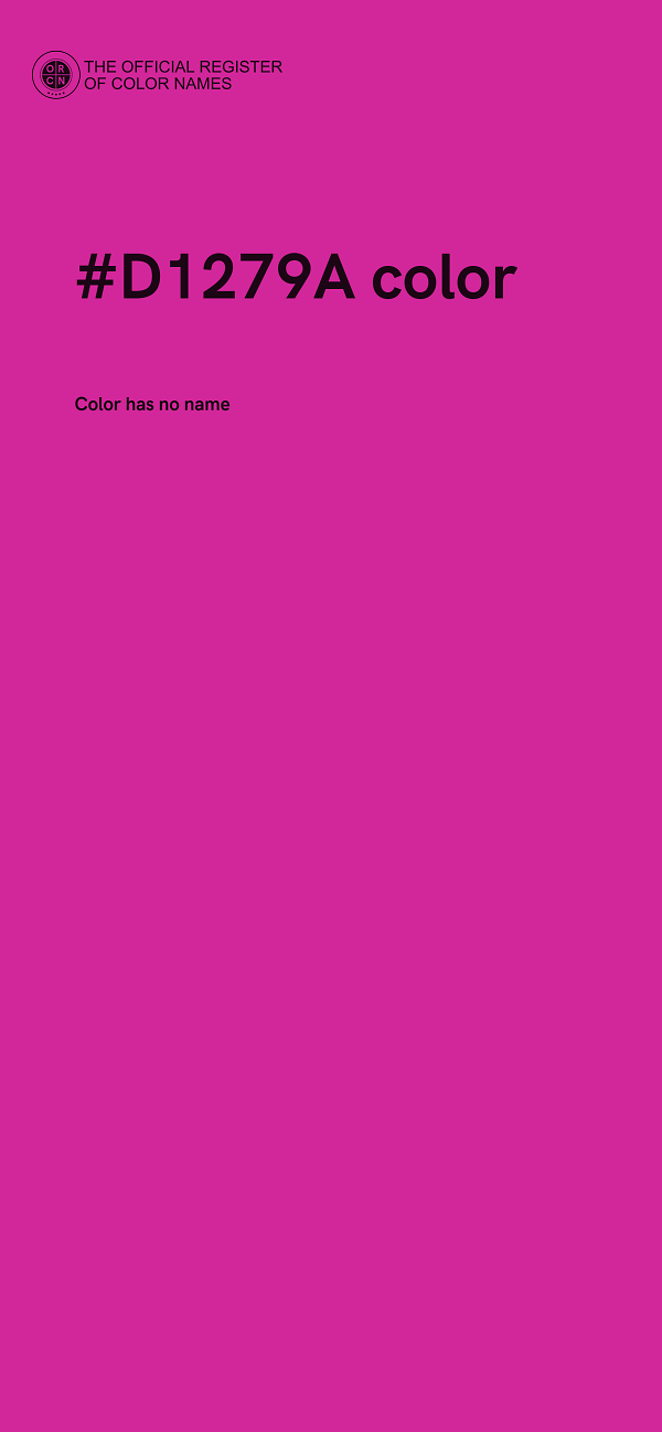 #D1279A color image