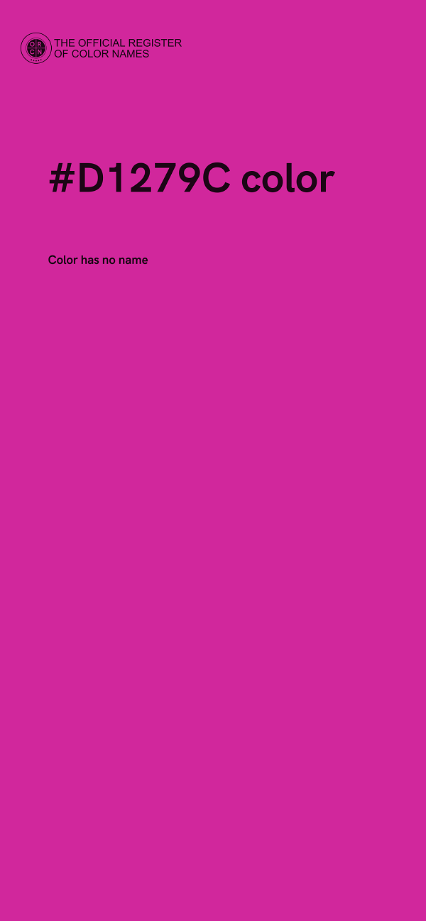 #D1279C color image